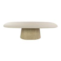 Fraaai Giordano salontafel Deens ovaal 135 cm keramiek - beige
