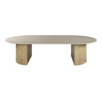 Fraaai Dexter salontafel ovaal 135 cm keramiek - beige
