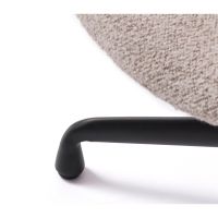 Stein relaxfauteuil & voetbank set - bouclé taupe