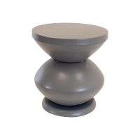 Louis bijzettafel metaal ø35x37cm - grijs