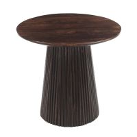 Salvator ronde salontafel - Ø80 cm - hout - walnoot bruin van het woonmerk Livingfurn