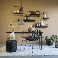 Maddison wandplank 80 cm zwart van het woonmerk Light & Living