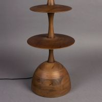 Cath vloerlamp - walnoot