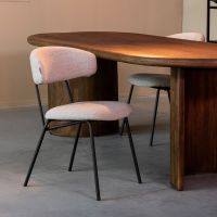 Label51 Zack eetkamerstoel bouclé naturel