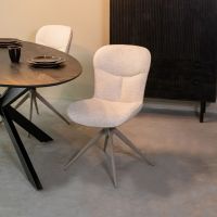 Label51 Thorben eetkamerstoel stof - naturel