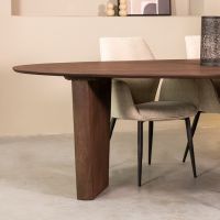 Wow eettafel mangohout 300x130 cm - espresso
