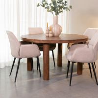 Elly eettafel ø140x75 cm - naturel