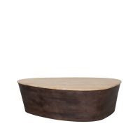Ravi salontafel mangohout 110x80x32 cm - espresso