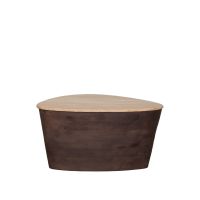 Ravi salontafel mangohout 70x50x37 cm - espresso
