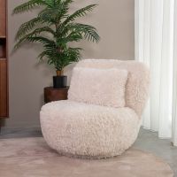 Label51 Doodle fauteuil stof - crème