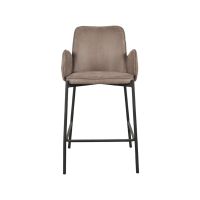 Joni barkruk 63 cm micro suède taupe