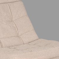 Alvar fauteuil bouclé - naturel + hocker