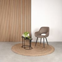 Label51 Fer eetkamerstoel micro suède - taupe