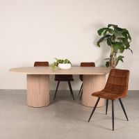 Oliva eettafel 240x120x75cm - naturel