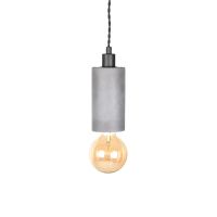 Fresco hanglamp 1L 8x8 cm beton grijs