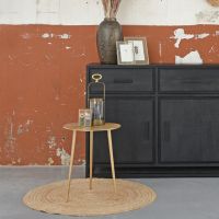 Chili dressoir mangohout zwart 170x45x90 cm