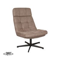 Label51 Alvar fauteuil micro suede - taupe