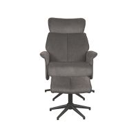 Verdal fauteuil cosmo + hocker - antraciet