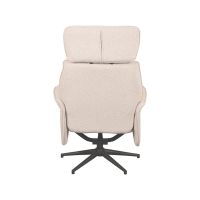 Verdal fauteuil bouclé - naturel + hocker