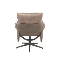 Verdal fauteuil micro suede + hocker - taupe