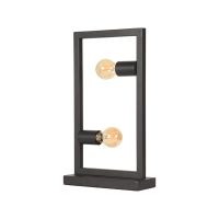 Quadrato tafellamp 20x10x45 cm metaal zwart