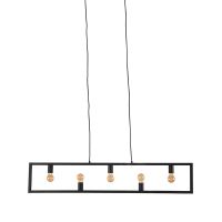 Quadrato hanglamp 135x10x130 cm metaal zwart