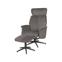 Verdal fauteuil cosmo + hocker - antraciet