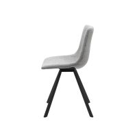 Ronan eetkamerstoel stof - lichtgrijs