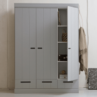 Woood Kast Connect 3-deurs strokendeur