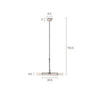 Dutchbone Doppio hanglamp - zwart