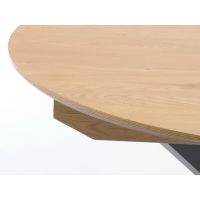 Lenard eettafel rond Ø120-160 cm - naturel