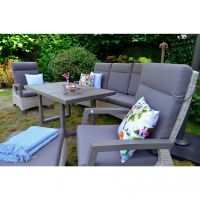 Loungetafel hoog Prato Pardo 140x85 cm - bruin