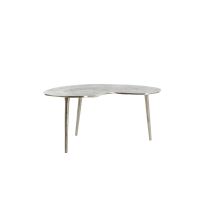 Linos bijzettafel 53x30x48 cm - ruw nikkel