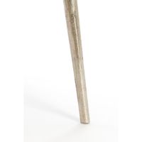 Linos bijzettafel 53x30x48 cm - ruw nikkel