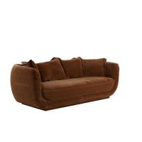 Light & Living Braila 3-zitbank velvet - bruin