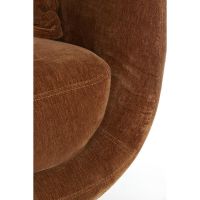 Light & Living Braila 3-zitbank velvet - bruin