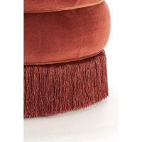 Light & Living Tacitu poef ø50x45 cm - bordeaux