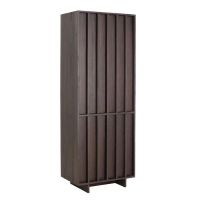 Lavinio wandkast 75x45x200 cm hout - donkerbruin