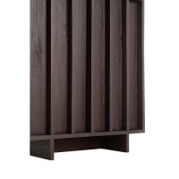 Lavinio wandkast 75x45x200 cm hout - donkerbruin