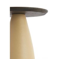 Ocana bijzettafel ø45x50 cm hout - bruin+mat beige