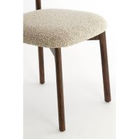 Light & Living Trosa eetkamerstoel hout - bruin+crème