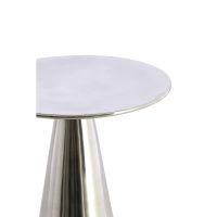 Leova bijzettafel ø35x45 cm - nikkel