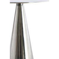 Leova bijzettafel ø35x45 cm - nikkel