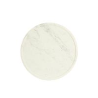 Light & Living Prato bijzettafel set van 2 ø43x53 cm marmer - wit+antiek brons