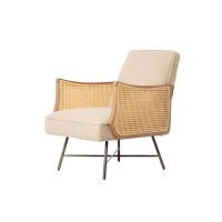 Fiora fauteuil rotan - beige+naturel