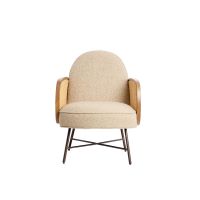Fienne fauteuil rotan - beige+naturel