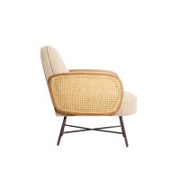 Fienne fauteuil rotan - beige+naturel