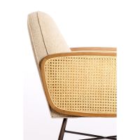 Fienne fauteuil rotan - beige+naturel