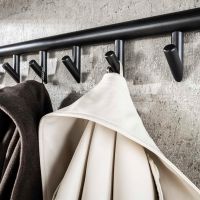 Fraaai Weiss kapstok 10 haaks roede-hoedenplank -  zwart/bruin