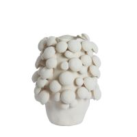 Plentzia vaas deco Ø33,5x46 cm - mat crème